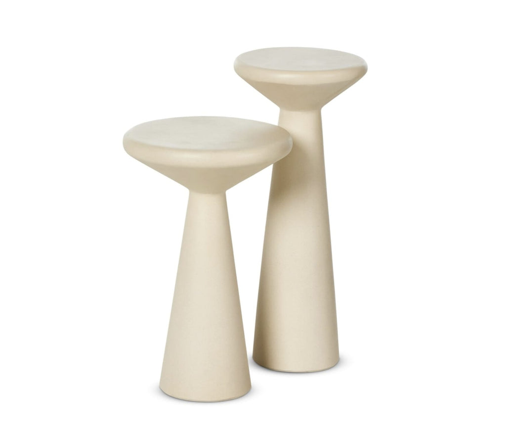 Ravine Concrete Accent Tables, Set of 2