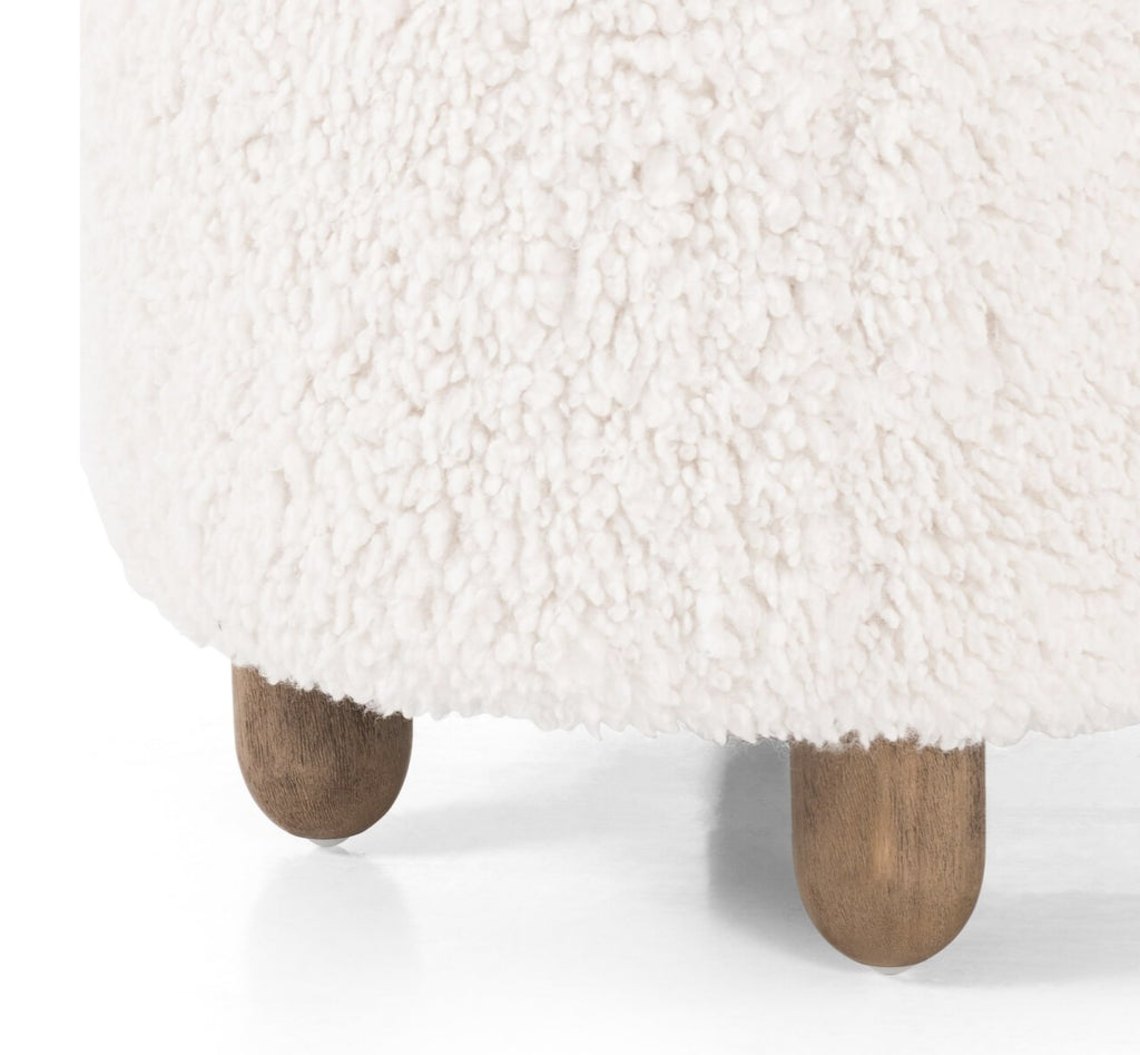 Aniston Ottoman, Andes Natural 22.5"W x 22.5"D x 20.5"H